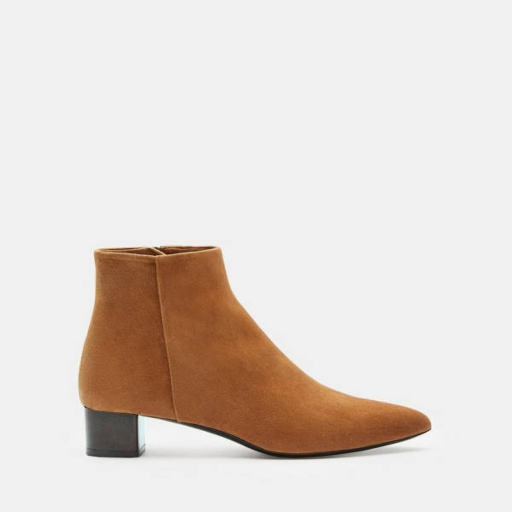 Theory Suede Ankle Bootie 37 made in Italy